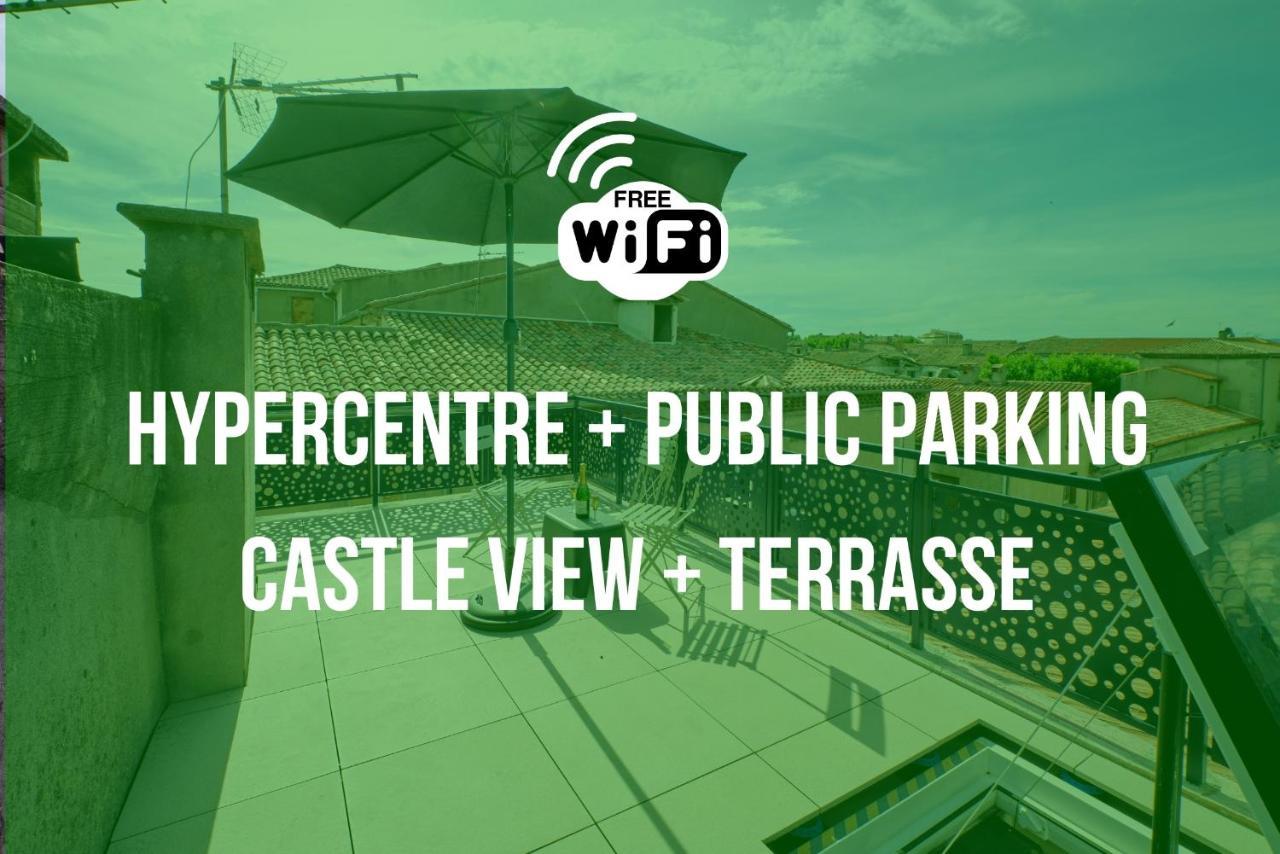 Апартаменти Mon Toit Carcassonnais •Hypercentre •Terrasse •Vue Каркассонн Екстер'єр фото